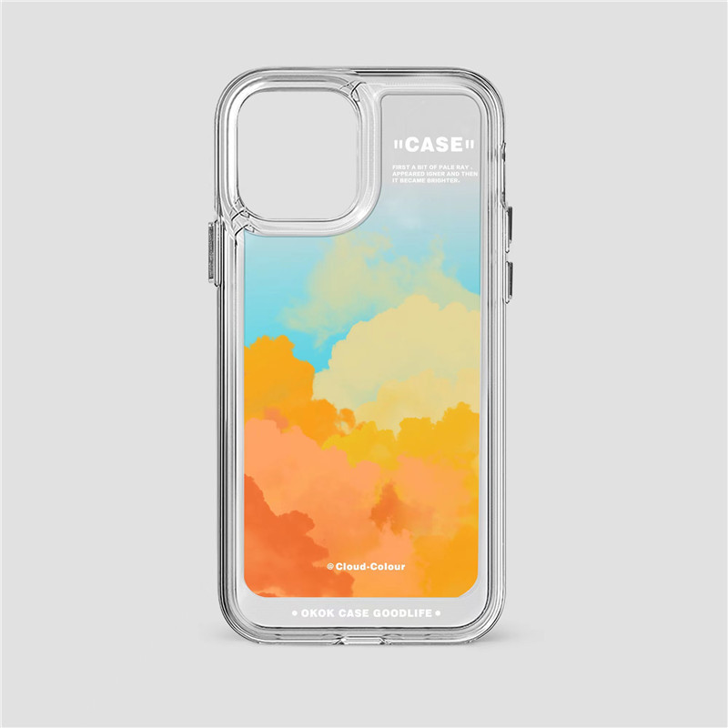 Gradient Cloud Print Phone Case - Image 2