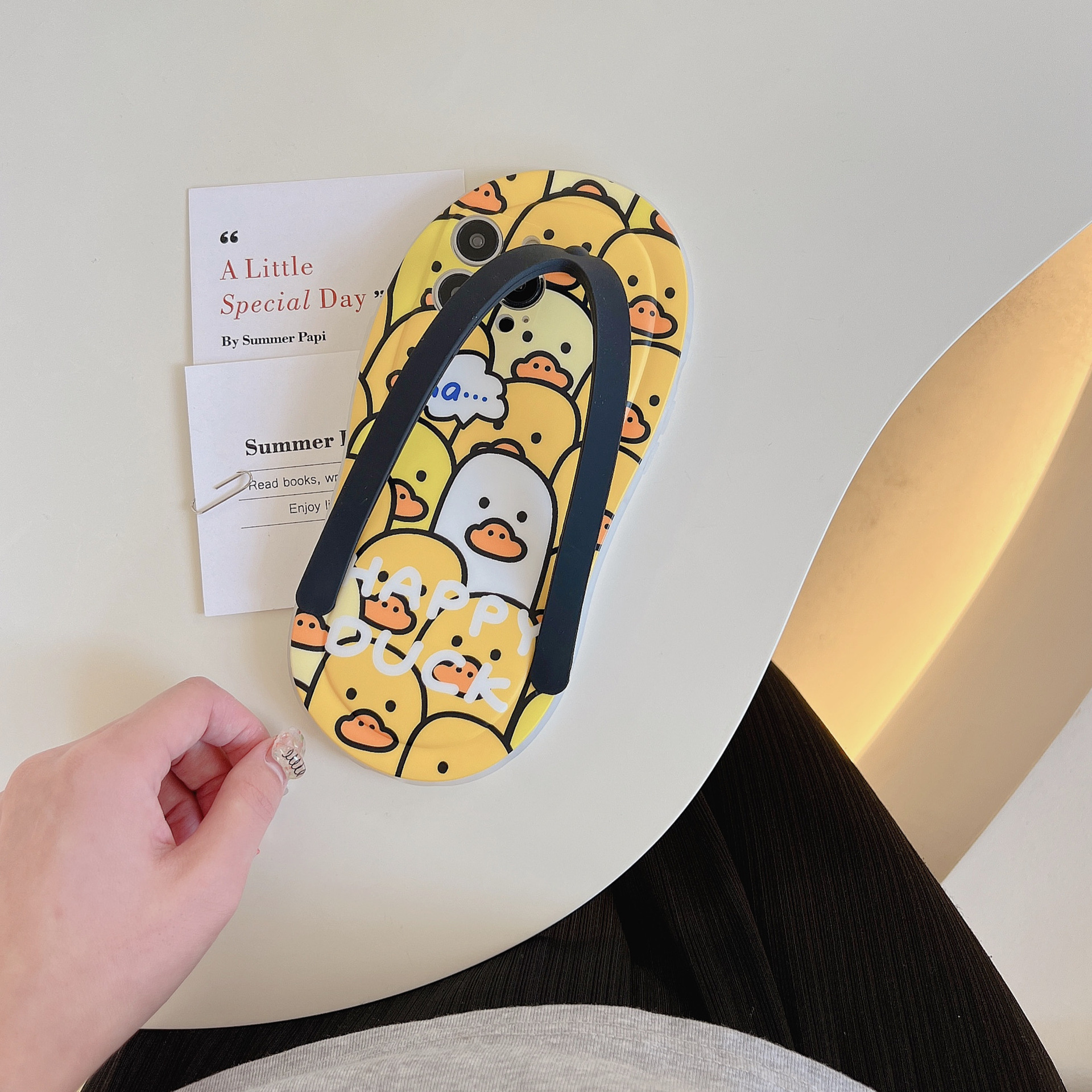 Little Yellow Duck Slipper Phone Case - Image 2