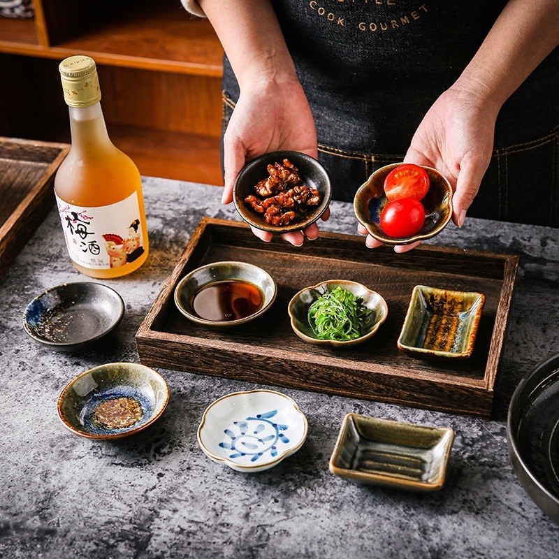 Ceramic Japanese Tableware Tray For Household Use