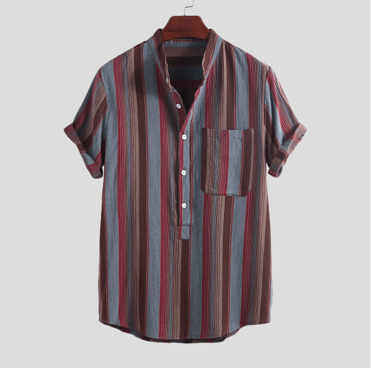 Explosion Style Lapel Printed Shirt - Image 4