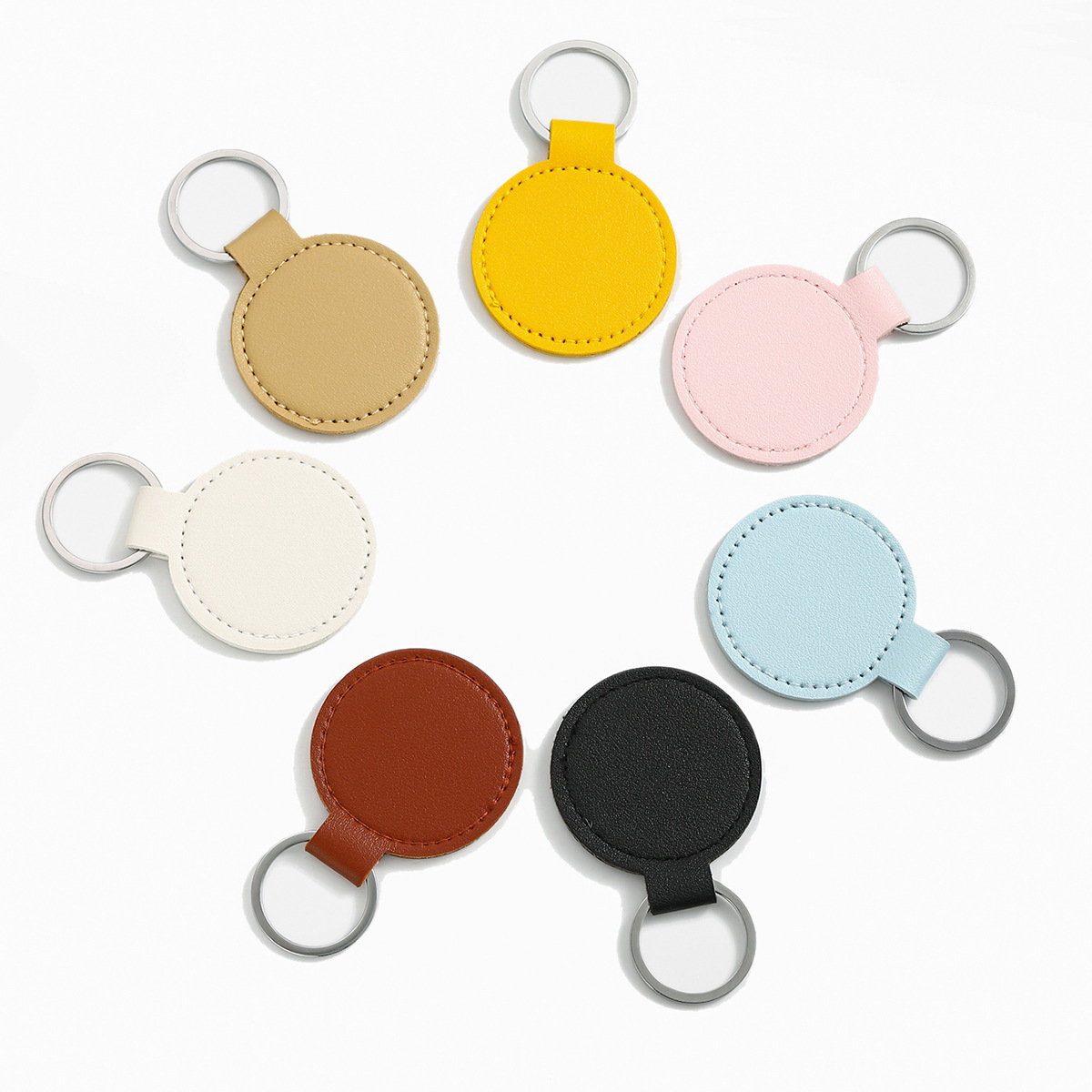 Simple Leather Car Keychain - Image 7