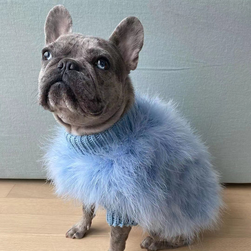 Pet Winter Fluffy Round Neck Sweater - Image 8