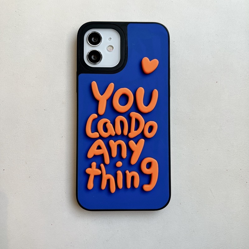 Silicone Contrasting English Leather Phone Case - Image 5
