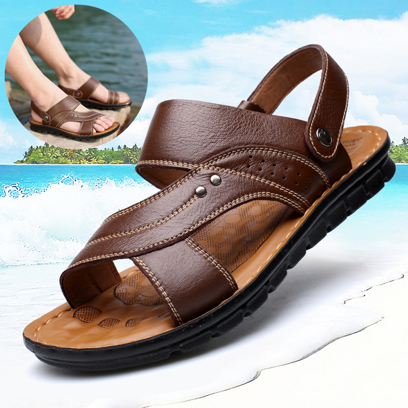 Adjustable Back Strap Design Men Sandals