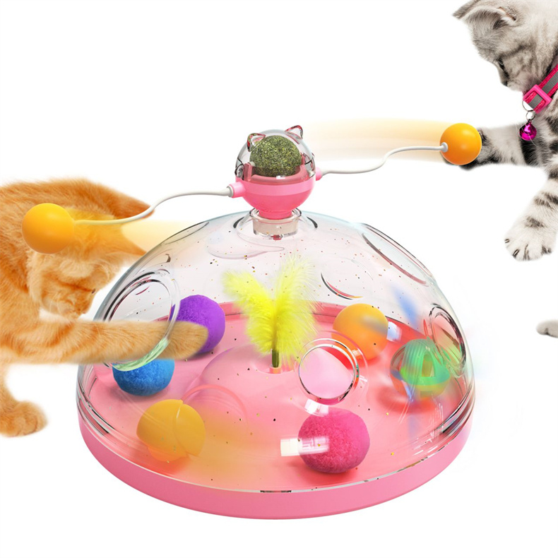 Multifunctional Turntable Funny Toy With Catnip - Image 2