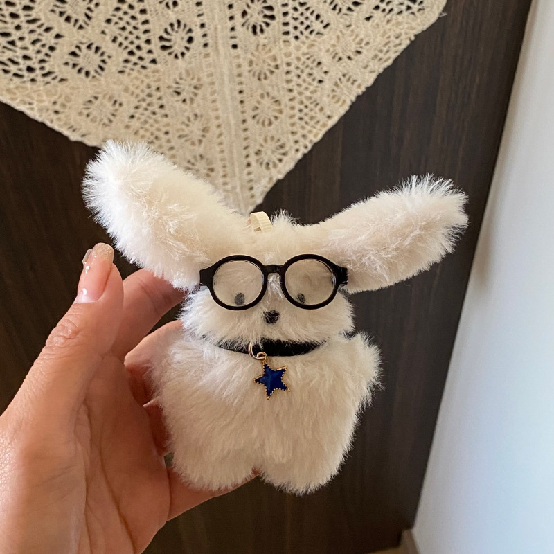 Fashion Pilot Long-Haired Rabbit Keychain