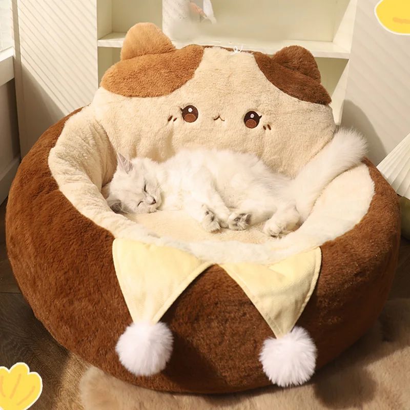 Deep Cats Sleep Soft Cushion Bed