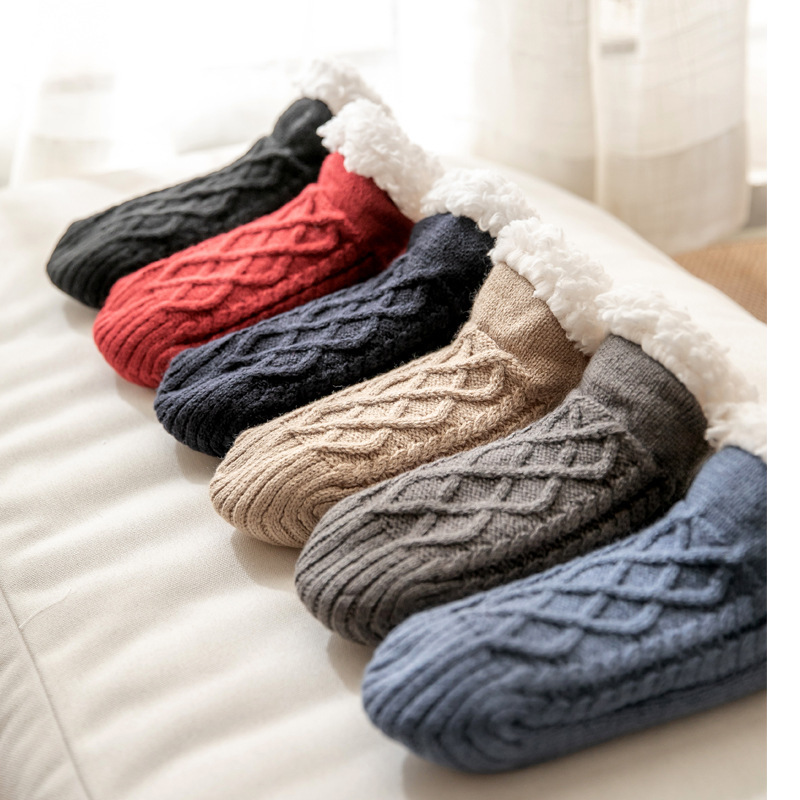 Winter Knitted Plush Non-slip Carpet Socks - Image 7