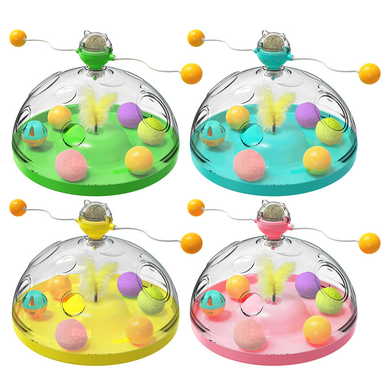 Multifunctional Turntable Funny Toy With Catnip - Image 7