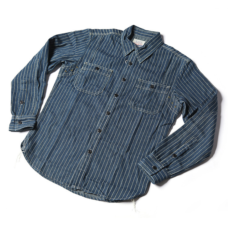 Striped Long Sleeve Tooling Shirt - Image 4
