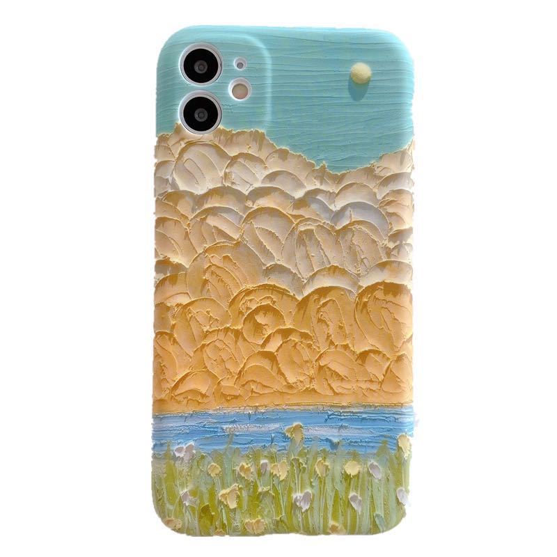 Oil Painting Daisy Phone Case - Image 3