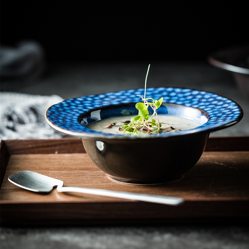 Japanese Style Thick Soup Deep Plates - Image 3