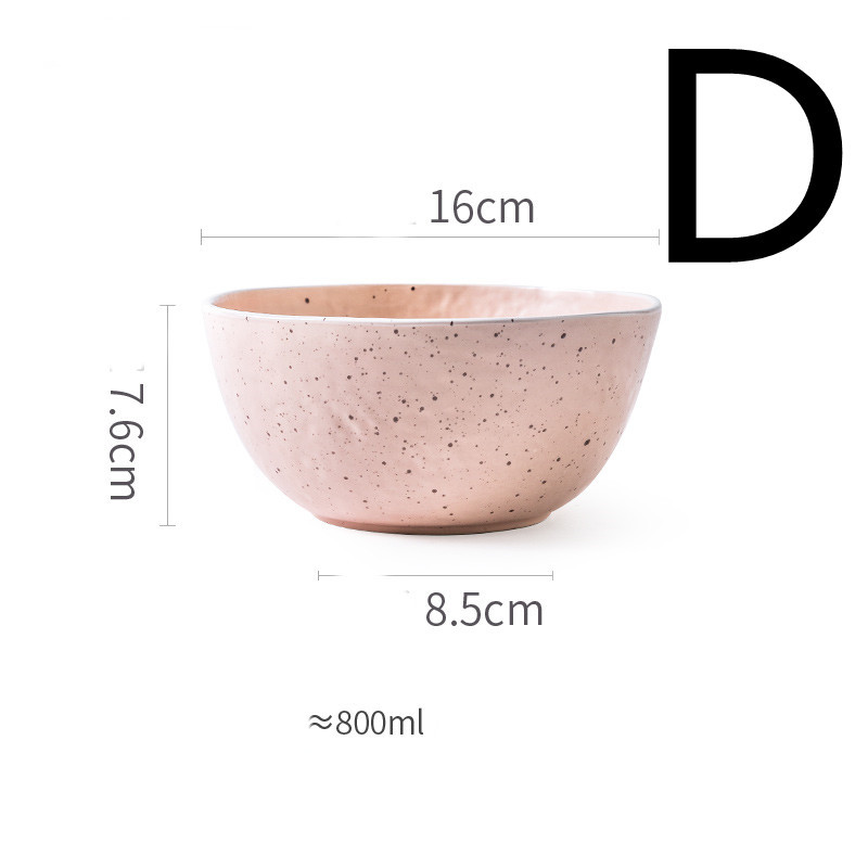 Household Dotted Black Matte Tableware Set - Image 8