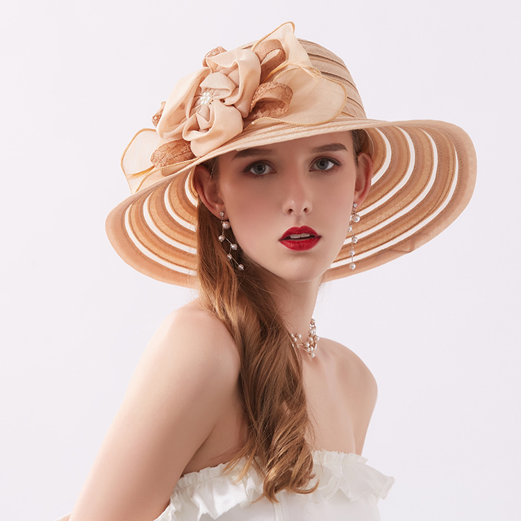 Summer Folding Lace Flower Sunshade Hat - Image 6
