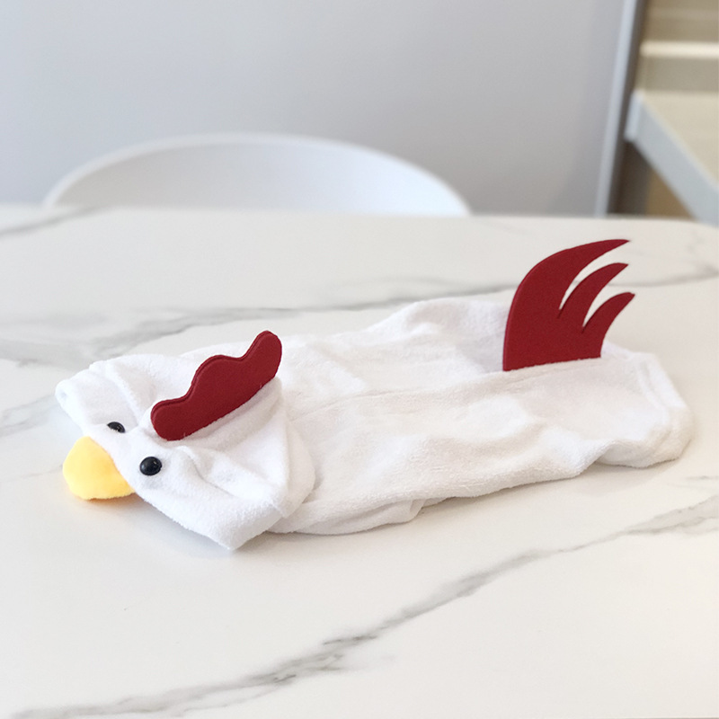 Cute Rooster Style Dog Sweater With Hood - Image 5