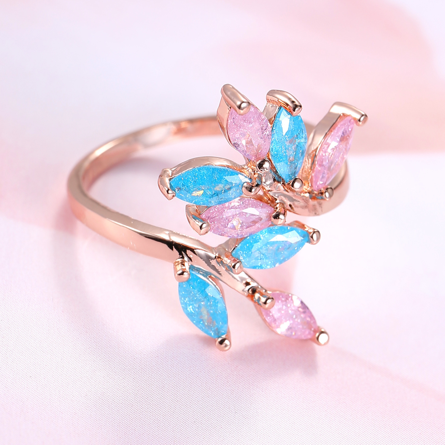 Ice Flower Zircon Ring - Image 3