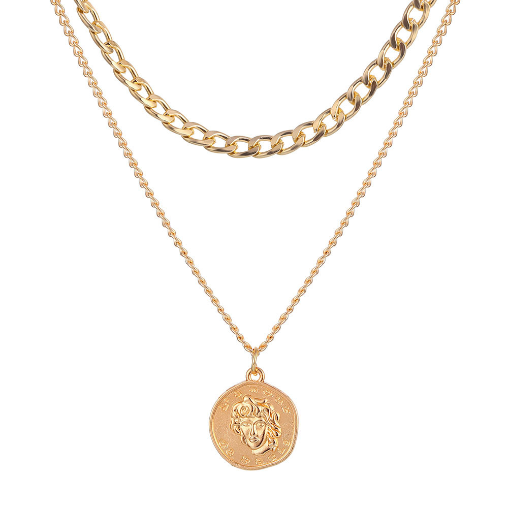 Fashion Retro Multilayer Coin Necklace - Image 2