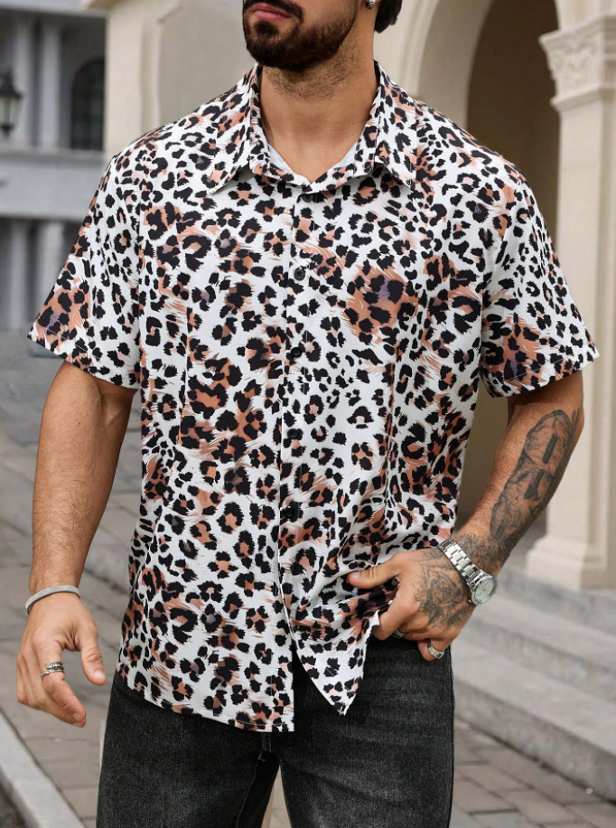 Elastic Leopard Print Shirt - Image 4
