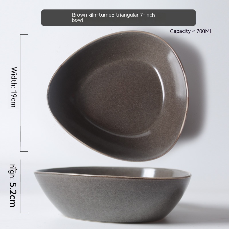 Retro Irregular Flaw Salad Plates - Image 7
