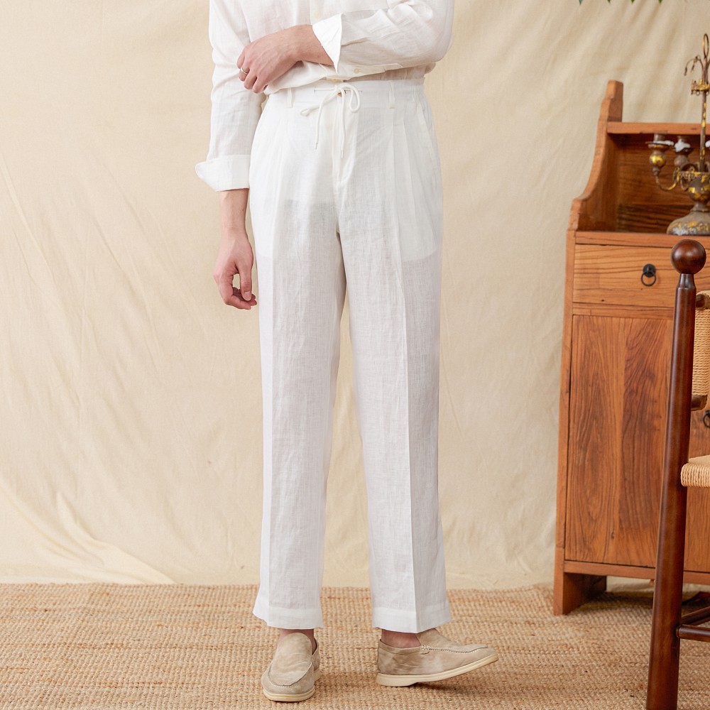 Casual Summer Elastic Waist Trousers For Men - Image 3