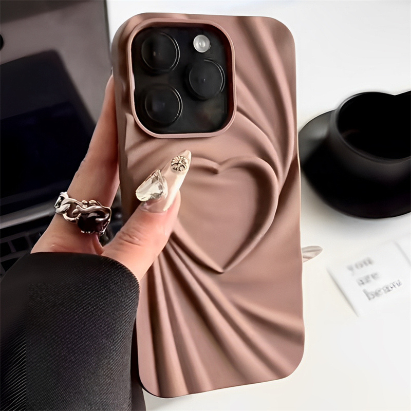 Ruffled Simple Love Phone Case - Image 3