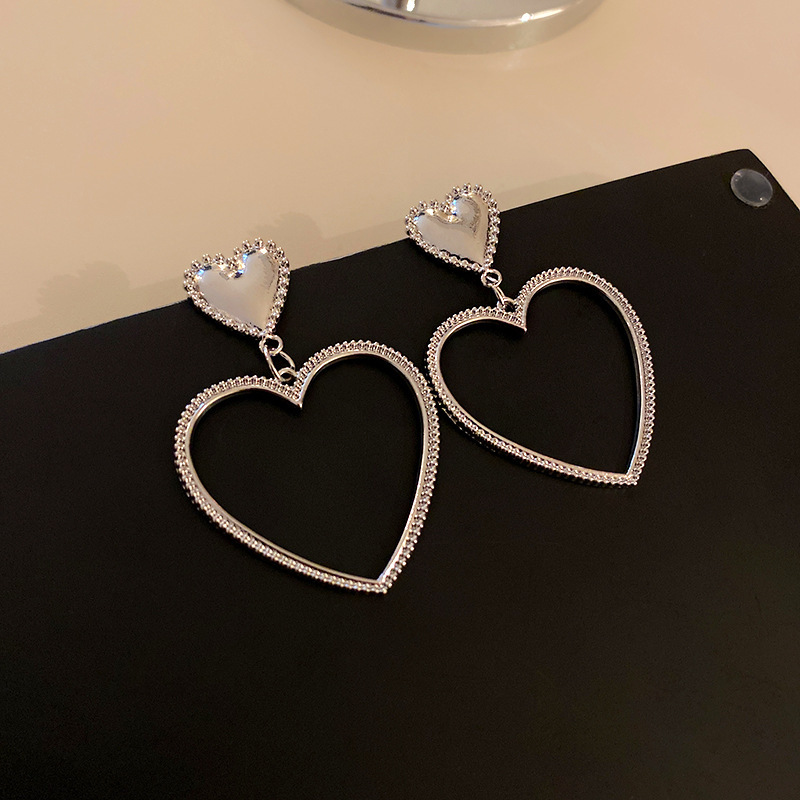 Metal Hollow Design Earrings Women - Image 2