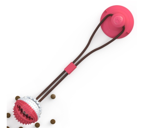 Silicon Interactive Dog Suction Cup Tug Ball - Image 5