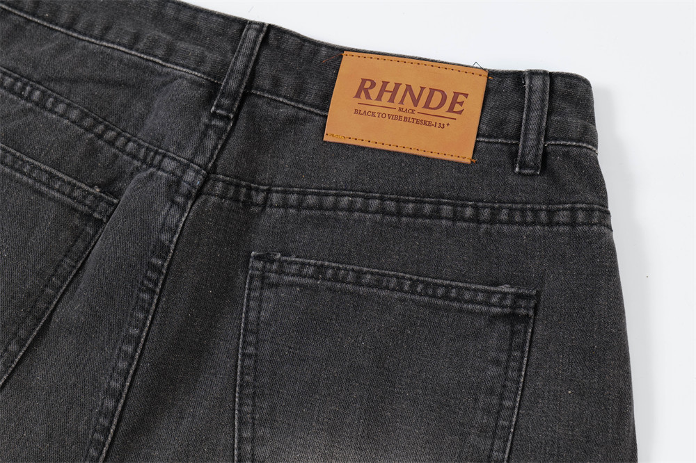 Ripped Wide-legged Denim Trousers For Men - Image 7