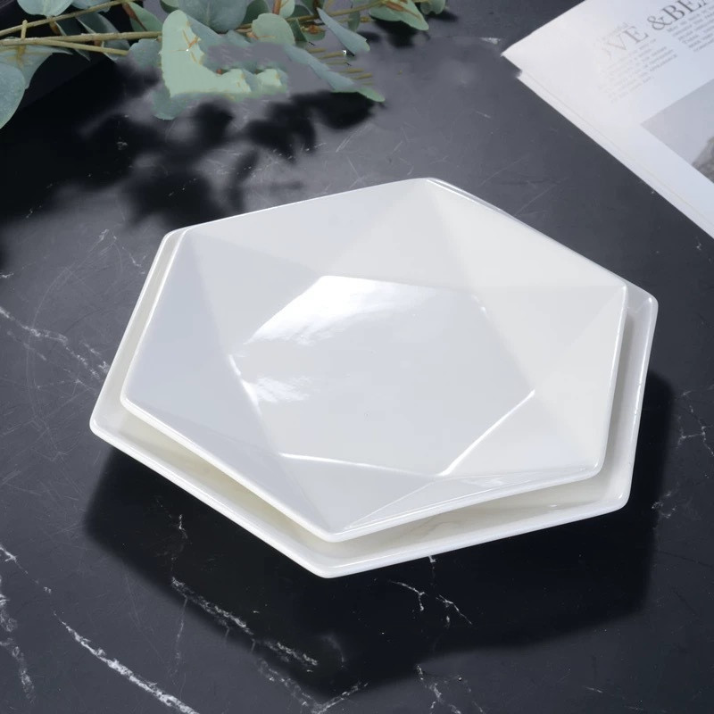 Household Creative Commercial White Plates - Image 2