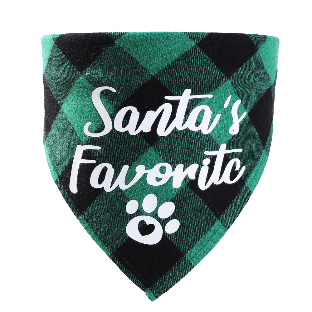 DIY Dog Triangle Christmas Pet Saliva Towel - Image 2