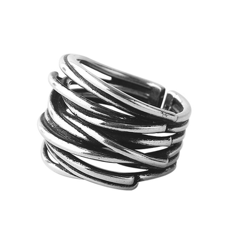 Fashion Multi Layer Line Knitting Ring - Image 5