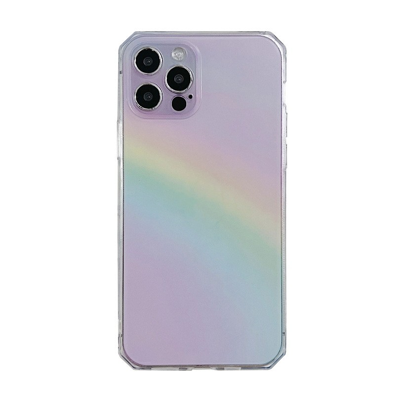 Side Rainbow Transparent Phone Case - Image 8