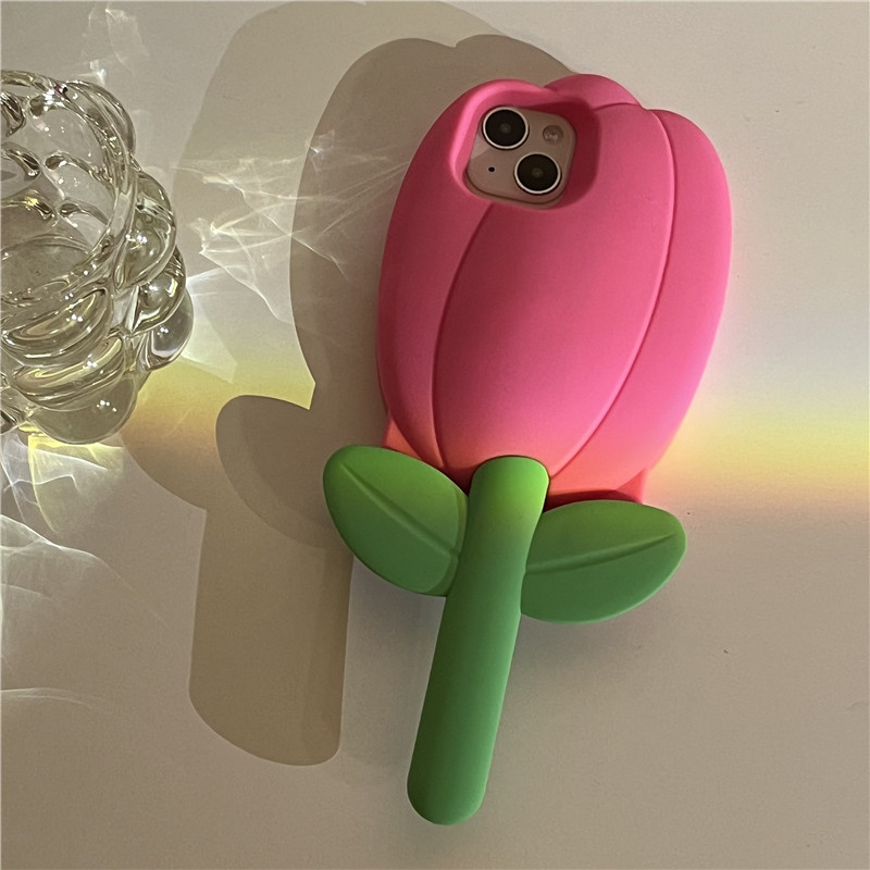 Silicone Tulip Flower Phone Case - Image 9