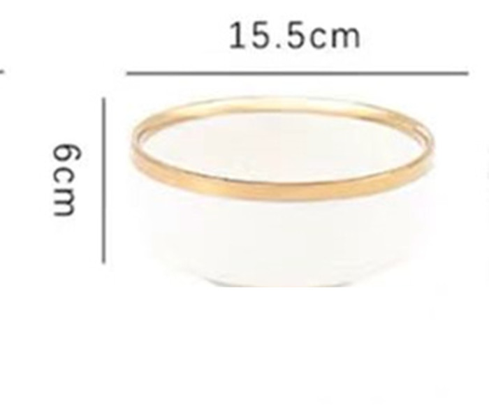 Minimal Gold Shaded Dinner Plates & Bowl - Image 7