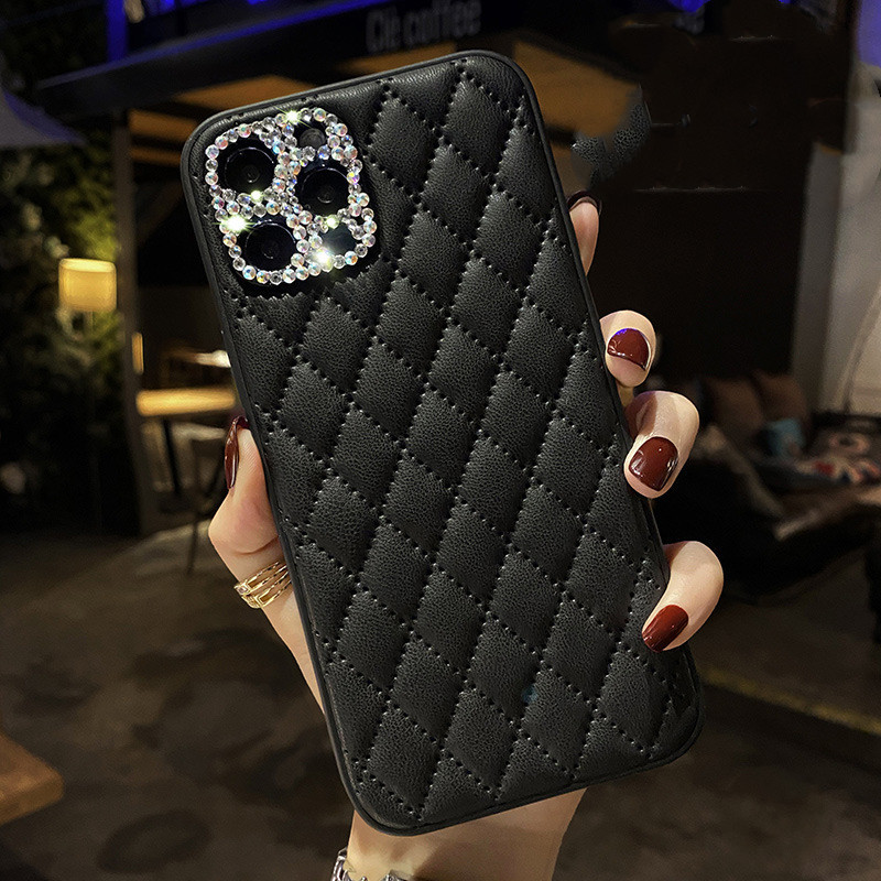 Fashion Leather Lattice Phone Case - Image 4