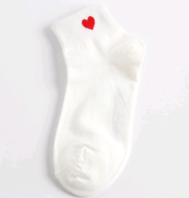 Women's Cotton Heart Shaped Love Socks