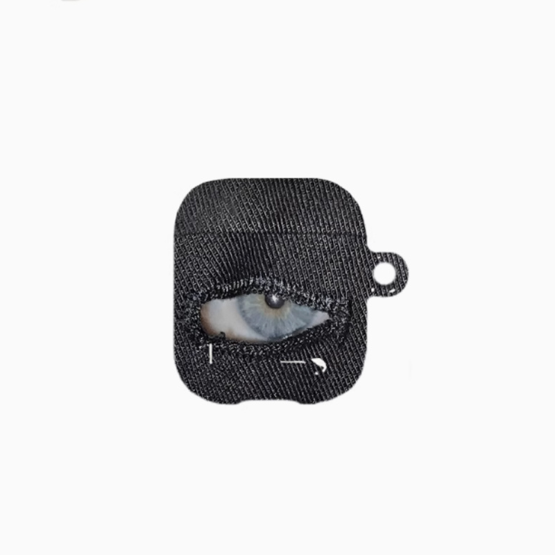 Retro Cowboy Eyes Art Earphone Case