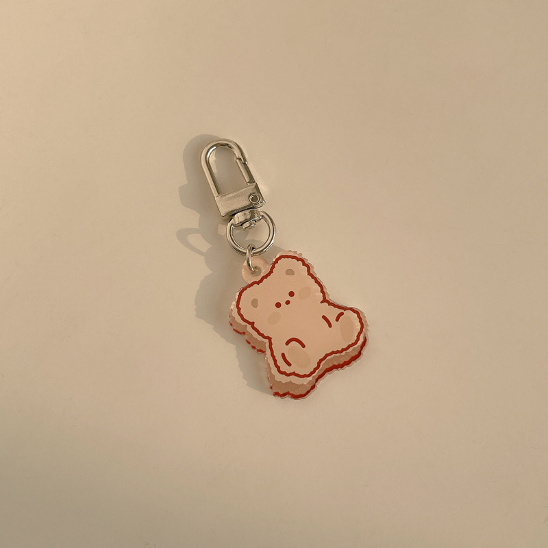 Ins New Bear Heart Keychain - Image 3