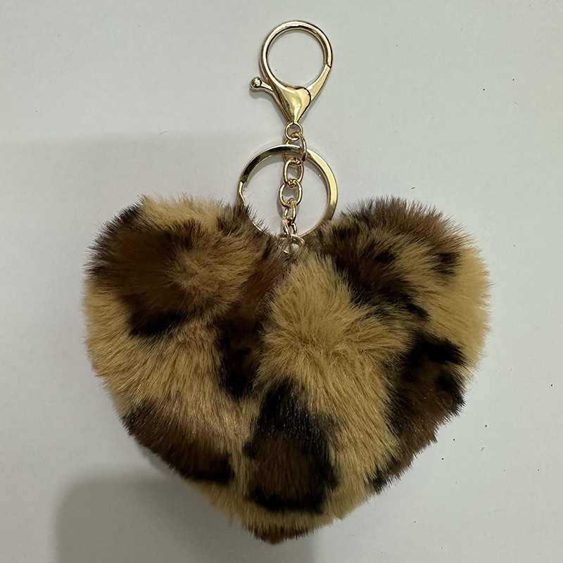 Fashion Women's Plush Heart Keychain - Image 10
