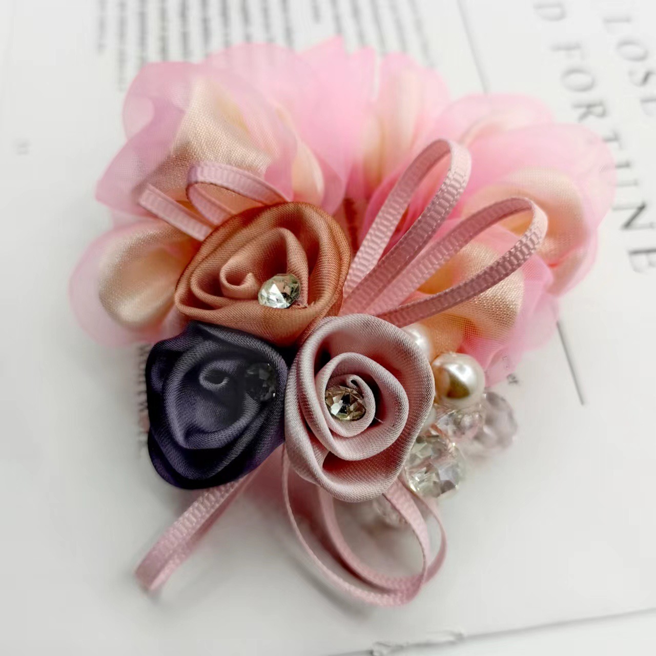 Scrunchie Female Head Flower Band - Image 3