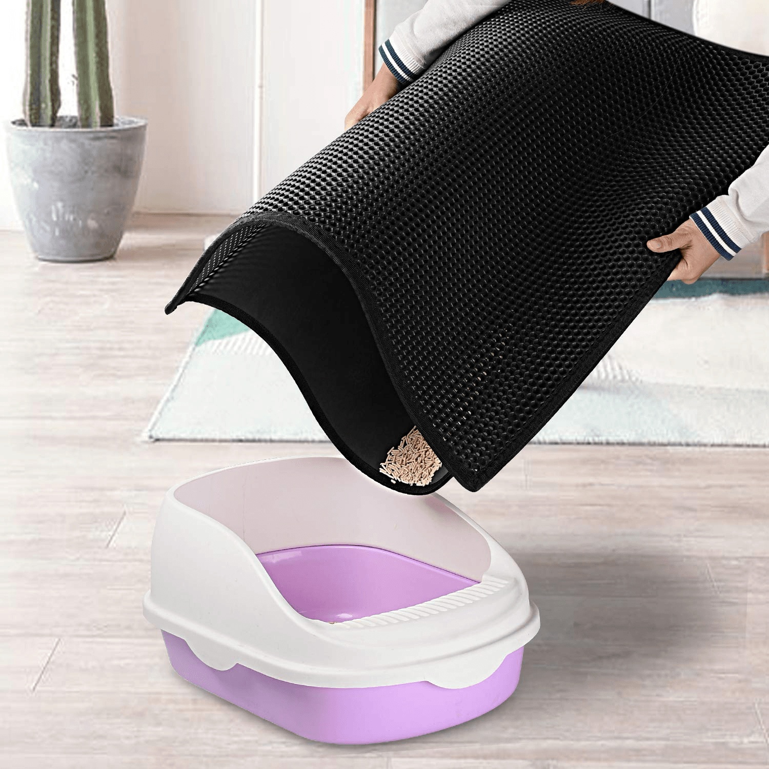 Honeycomb Double Layer EVA Cat Litter Pad - Image 4