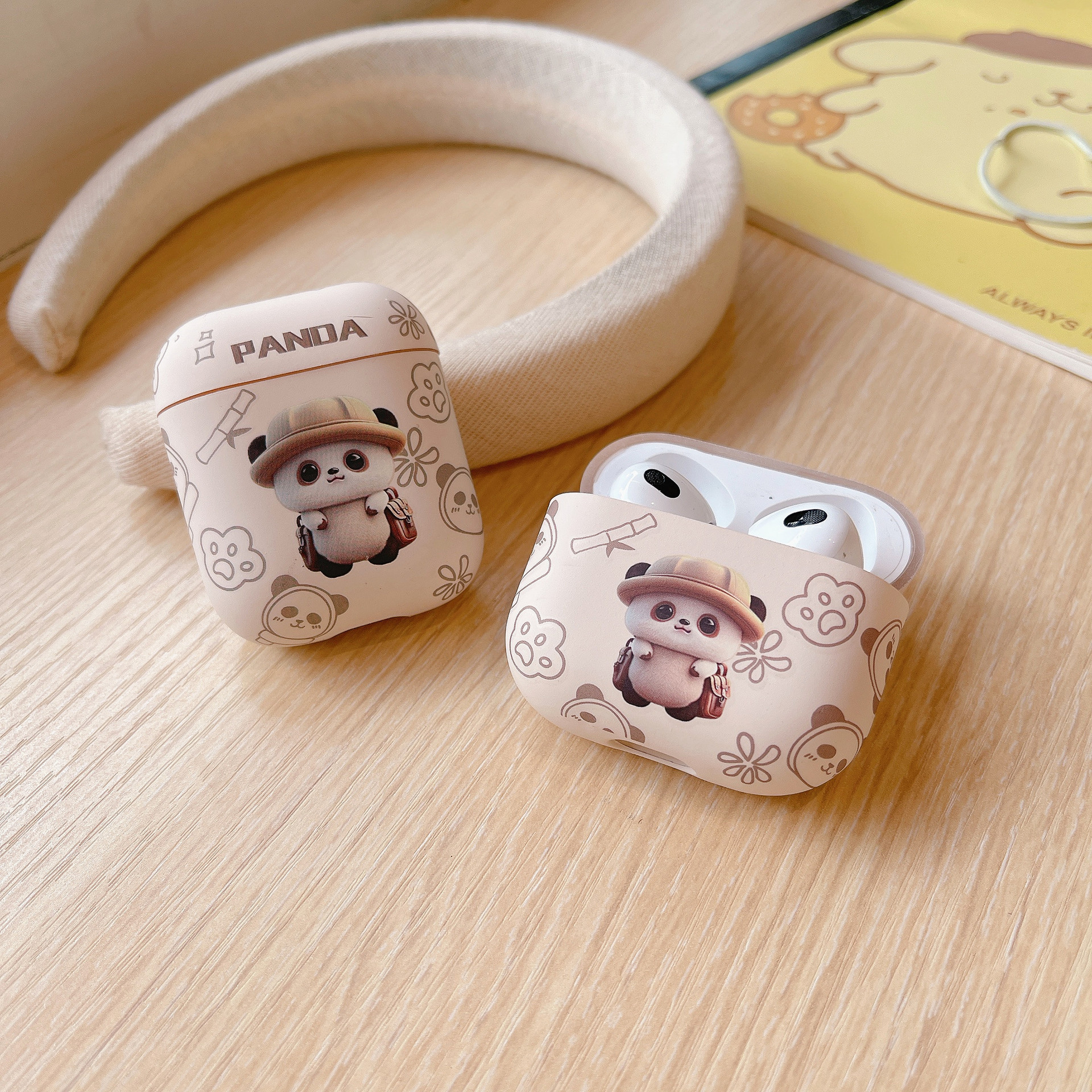 Cartoon Frosted Water Sticker Earphone Cover