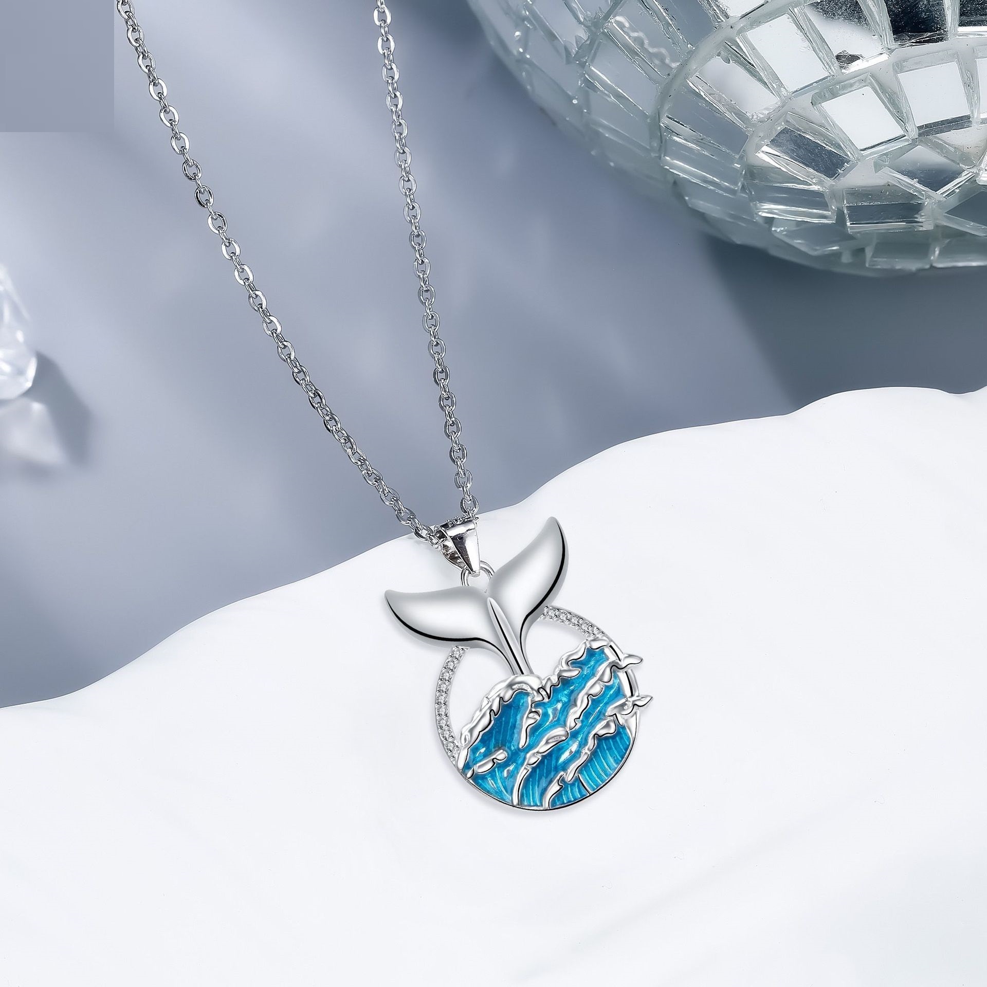 Whale Tail Personalized Necklace