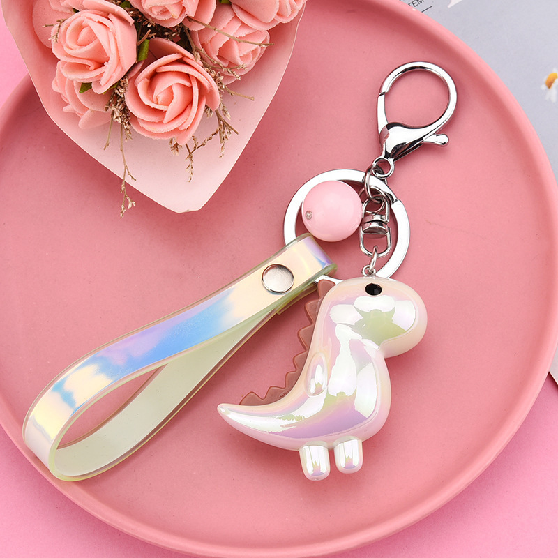 Cute Little Dinosaur Car Pendant Keychain - Image 5