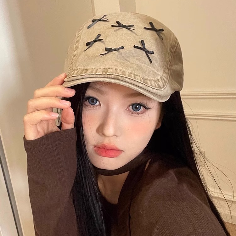 Casual Face Peaked Cap Beret Hats