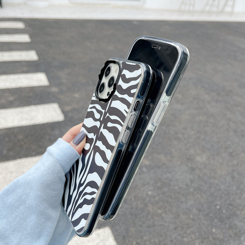 Transparent Zebra Pattern Phone Case - Image 5