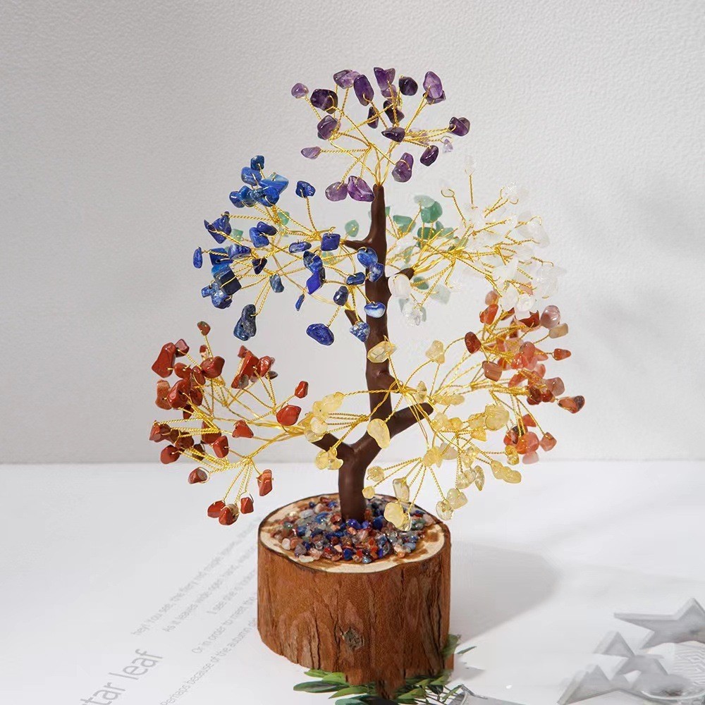 Creative Bedroom Crystal Tree