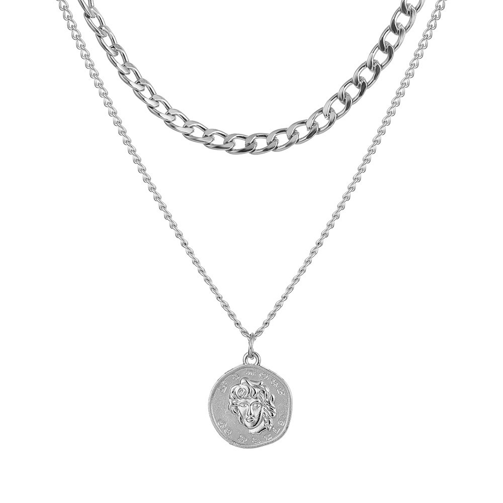 Fashion Retro Multilayer Coin Necklace - Image 4
