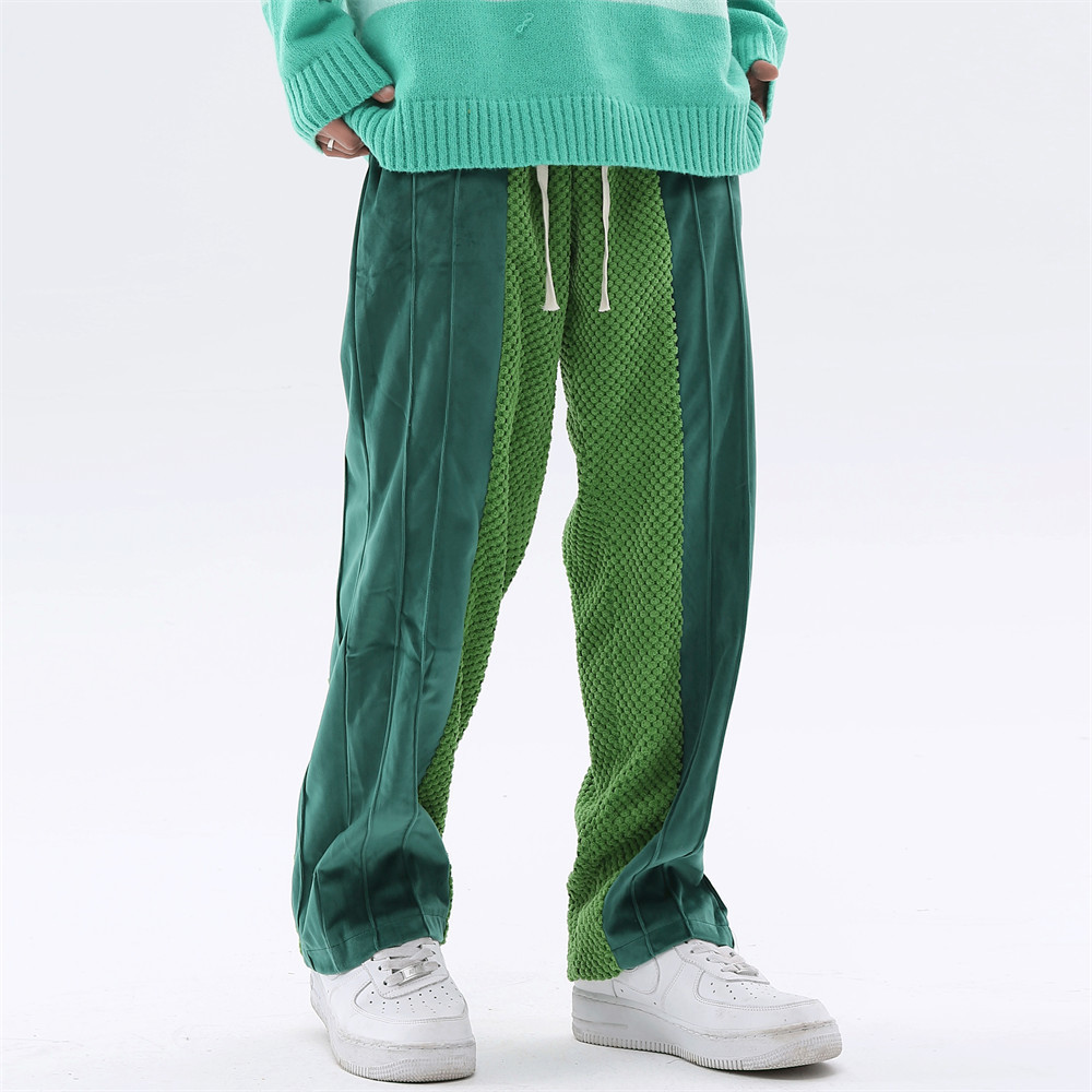 Loose Drawstring Wide-Leg Trousers