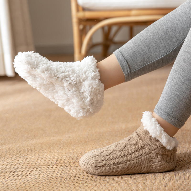 Winter Knitted Plush Non-slip Carpet Socks - Image 2